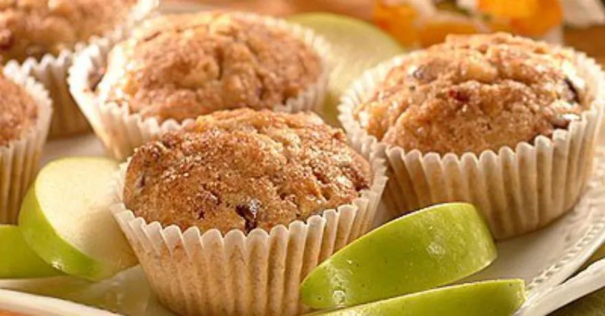 Muffins de manzana. Las galletas más ricas y saludables.