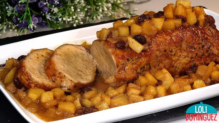Lomo de Cerdo con Glaseado de Manzana, la combinación dulce salado que no puedes perderte