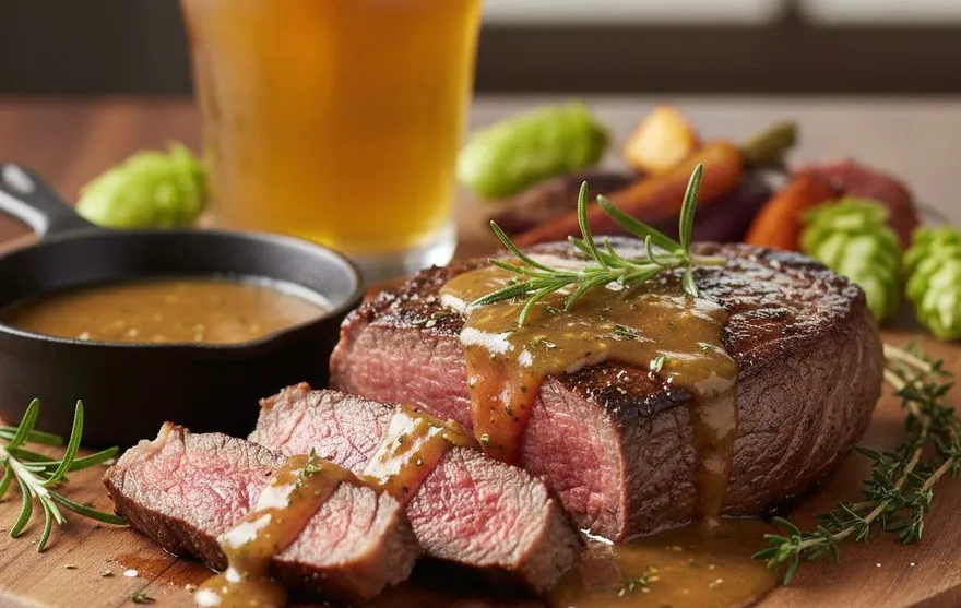 Solomillo. A la cerveza IPA.