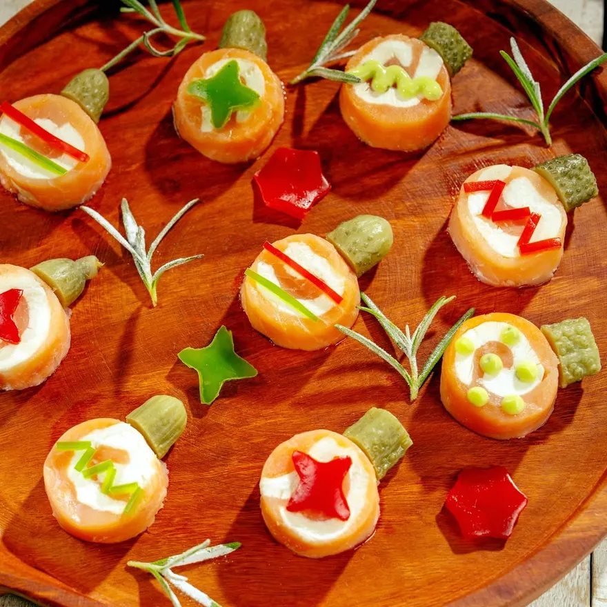 Esferas de salmón & queso crema, especial para tus invitados en tus reuniones