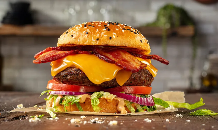 Bacon Burger. Para un gustito monchoso.