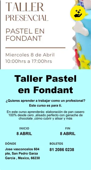 Taller Pastel en Fondant