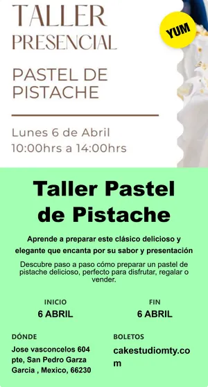 Taller Pastel de Pistache