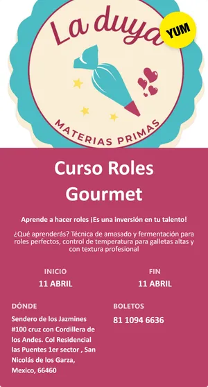 Curso Roles Gourmet