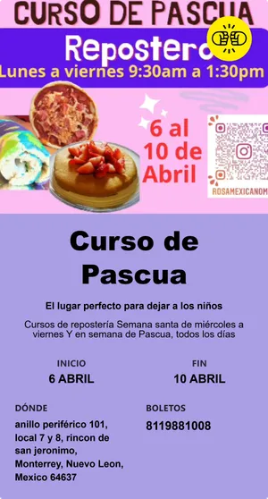Curso de Pascua Reposteo