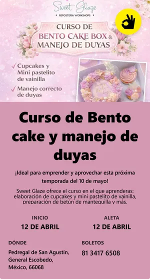 Curso de Bento cake y manejo de duyas