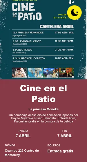 Cine en el Patio