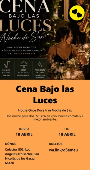 Cena Bajo las Luces