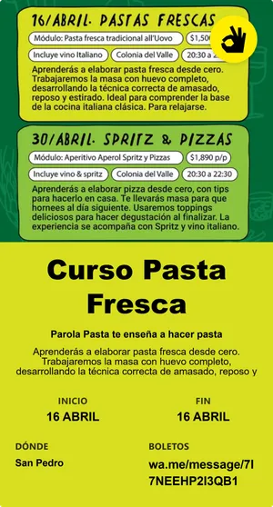 Curso Pasta Fresca