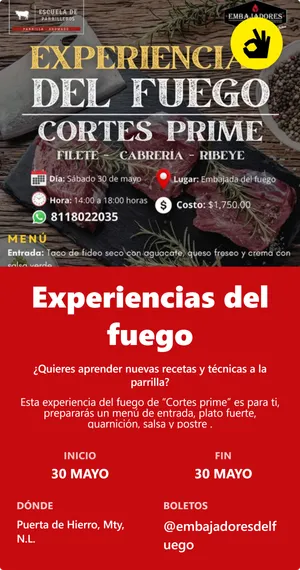 Experiencias del fuego