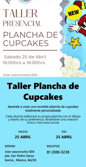 Taller Plancha de Cupcakes