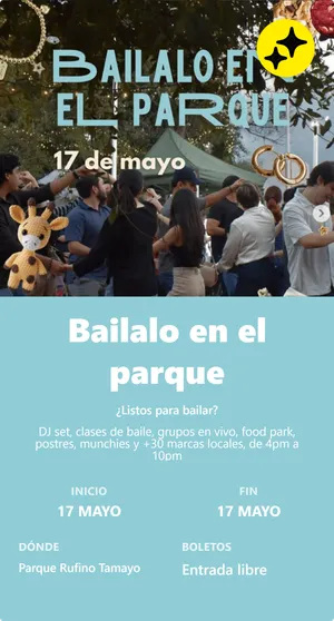 Bailalo en el parque