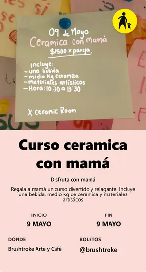 Curso ceramica con mamá