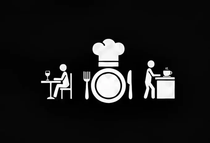 Etiqueta restaurantera