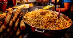 Ruta de mercados. Mercado del Chorro: fin de semana en la tarde, comida sudamericana, antojos, productos orgánicos, música de los 60, karaoke y hasta pasillo vegano