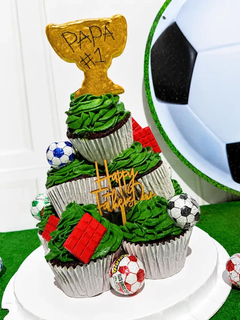 A raíz del Mundial, ya sacaron postres futboleros para celebrar a papá