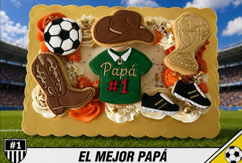 A raíz del Mundial, ya sacaron postres futboleros para celebrar a papá