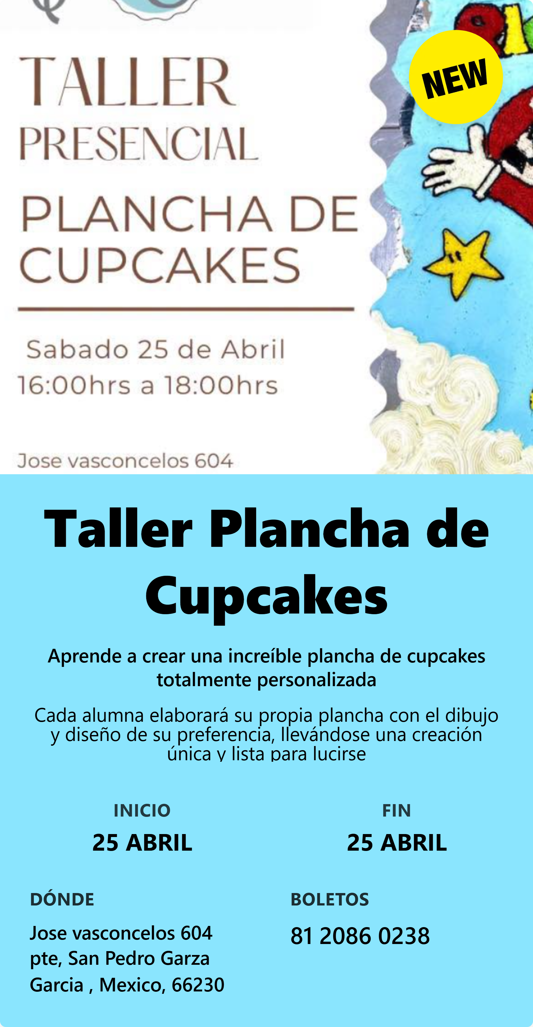 Taller Plancha de Cupcakes