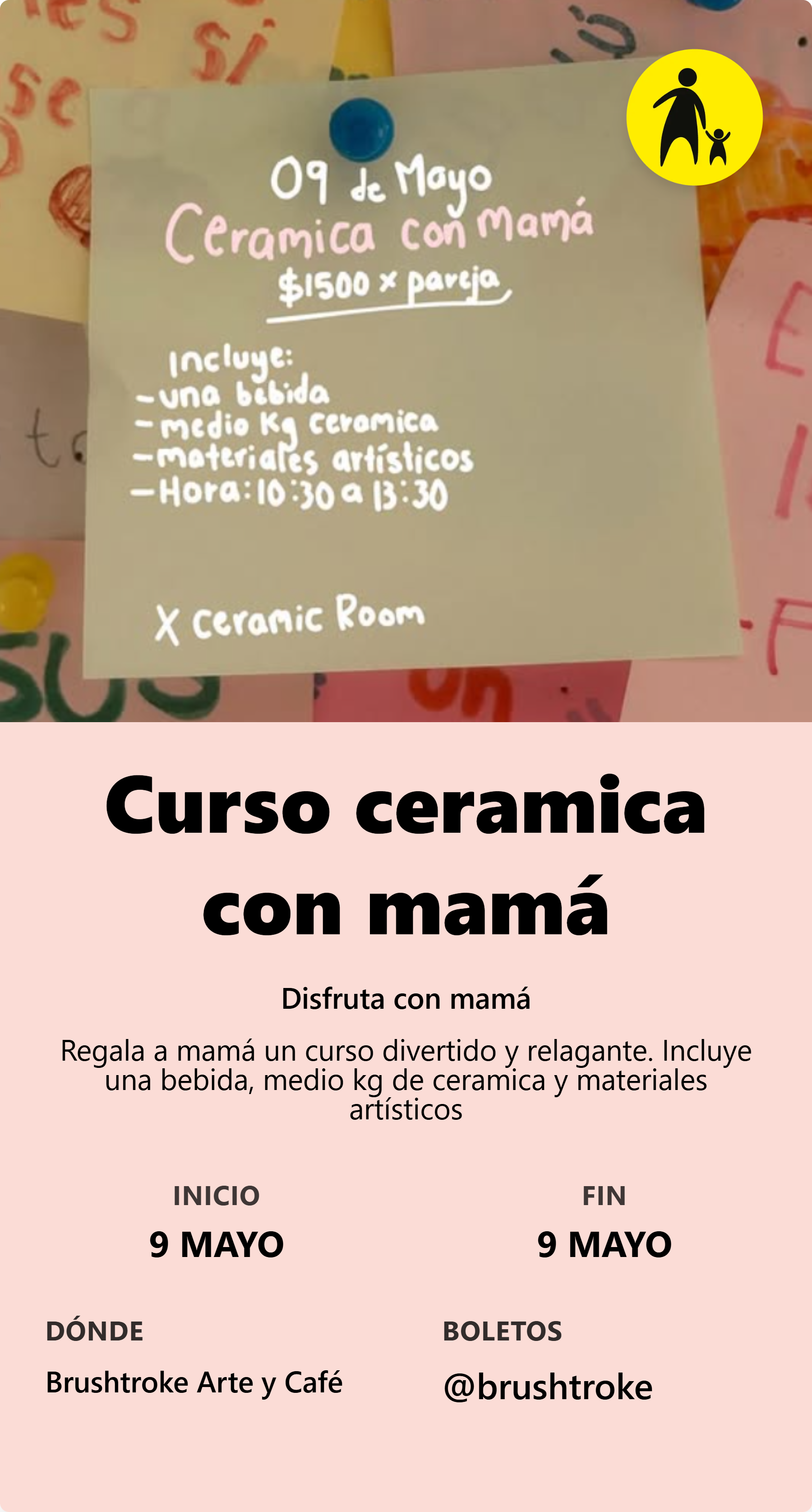Curso ceramica con mamá