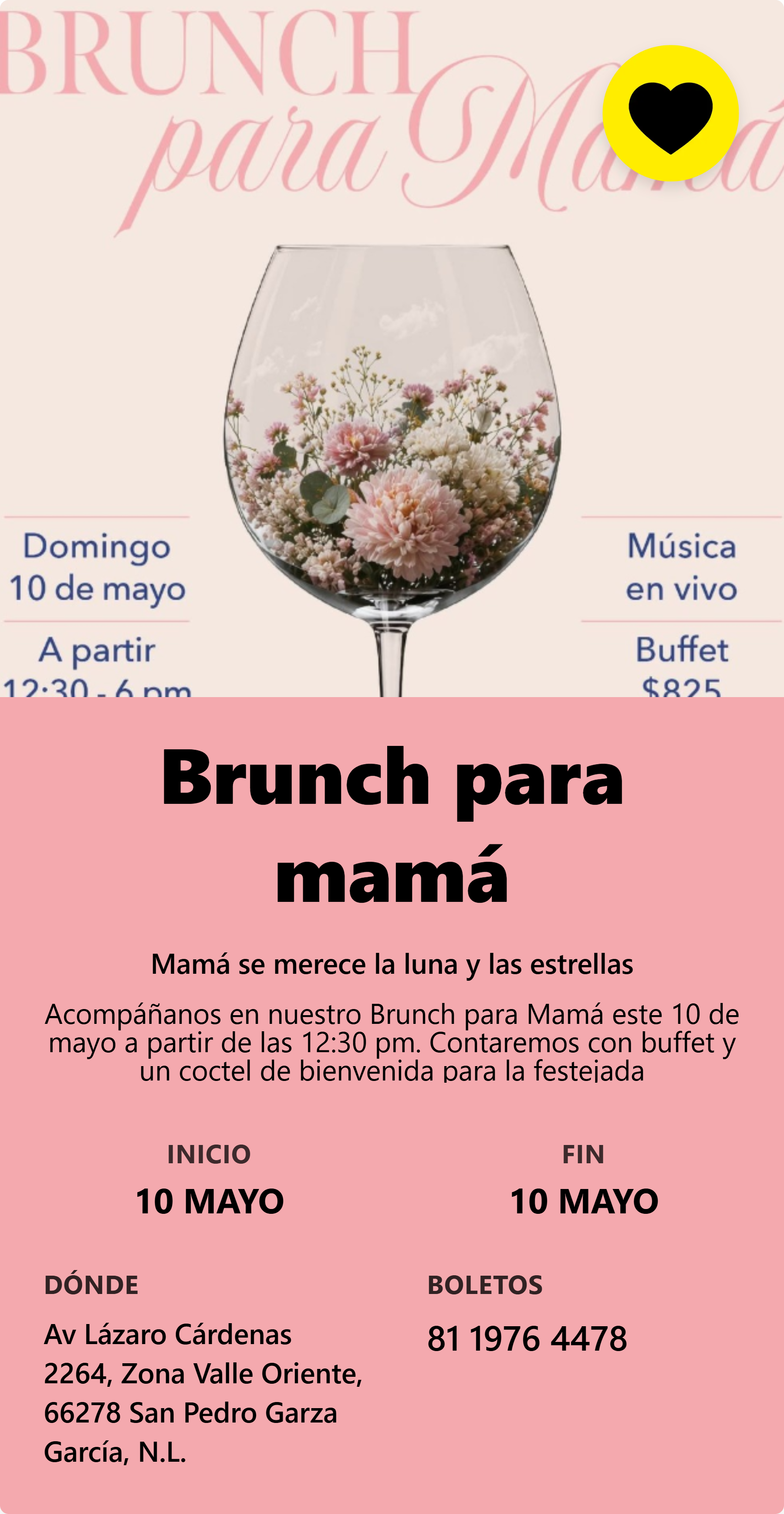 Brunch para mamá