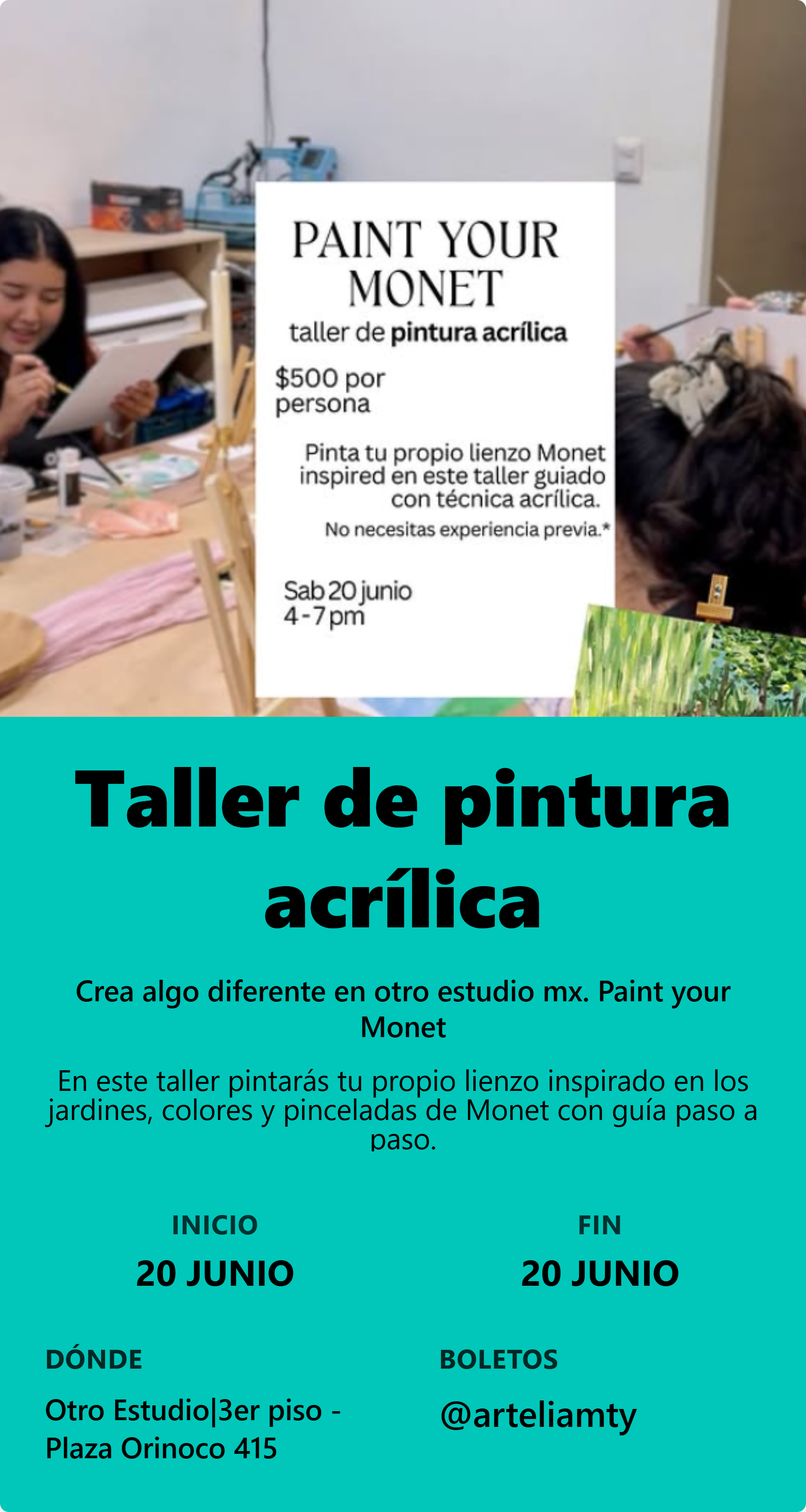 Taller de pintura acrílica