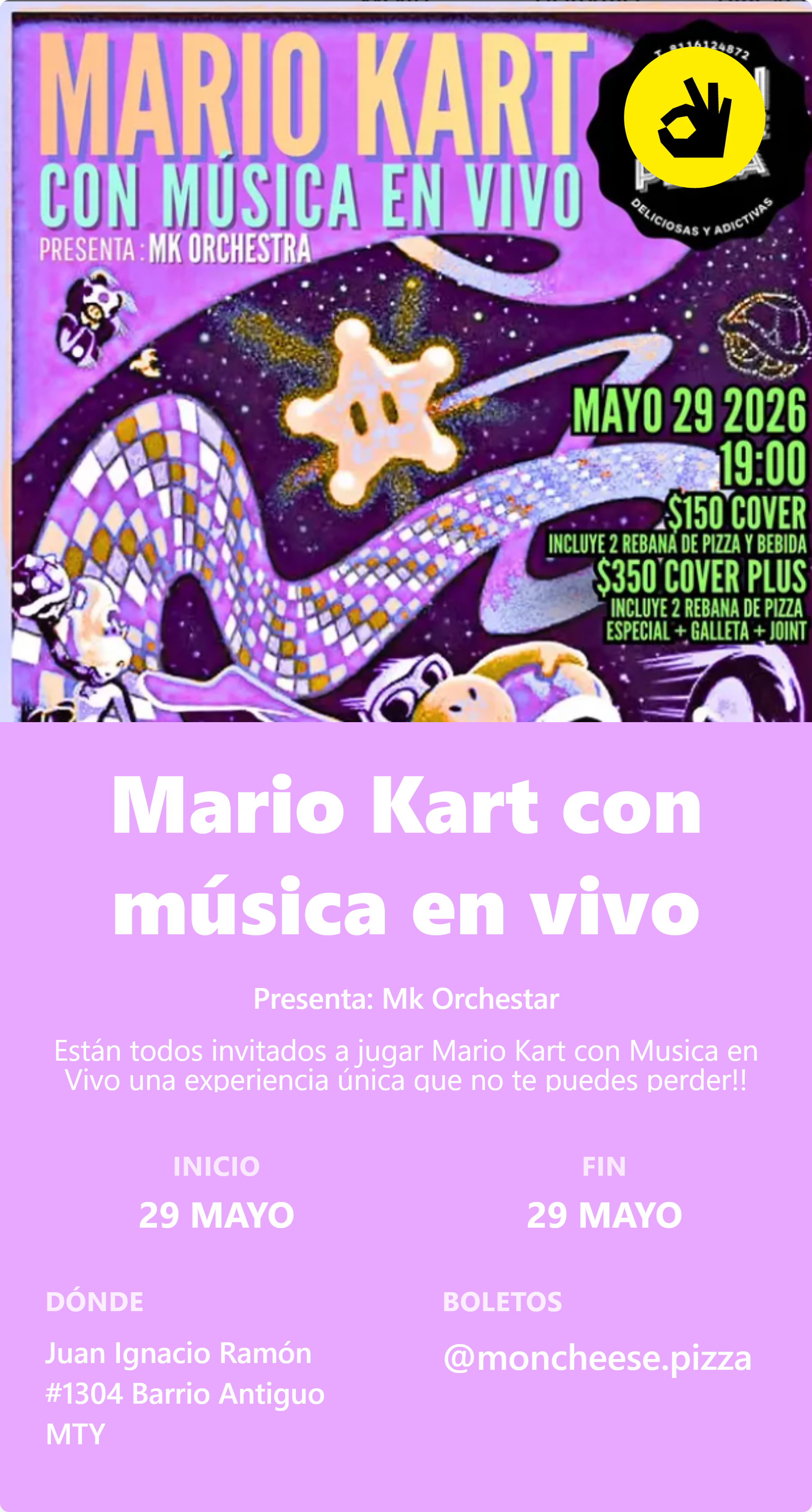 Mario Kart con música en vivo