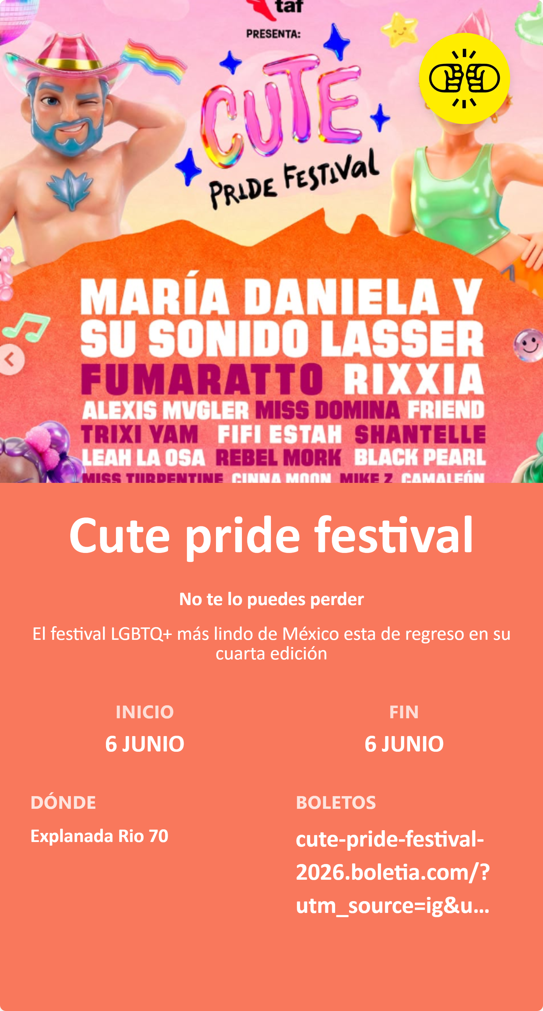 Cute pride festival