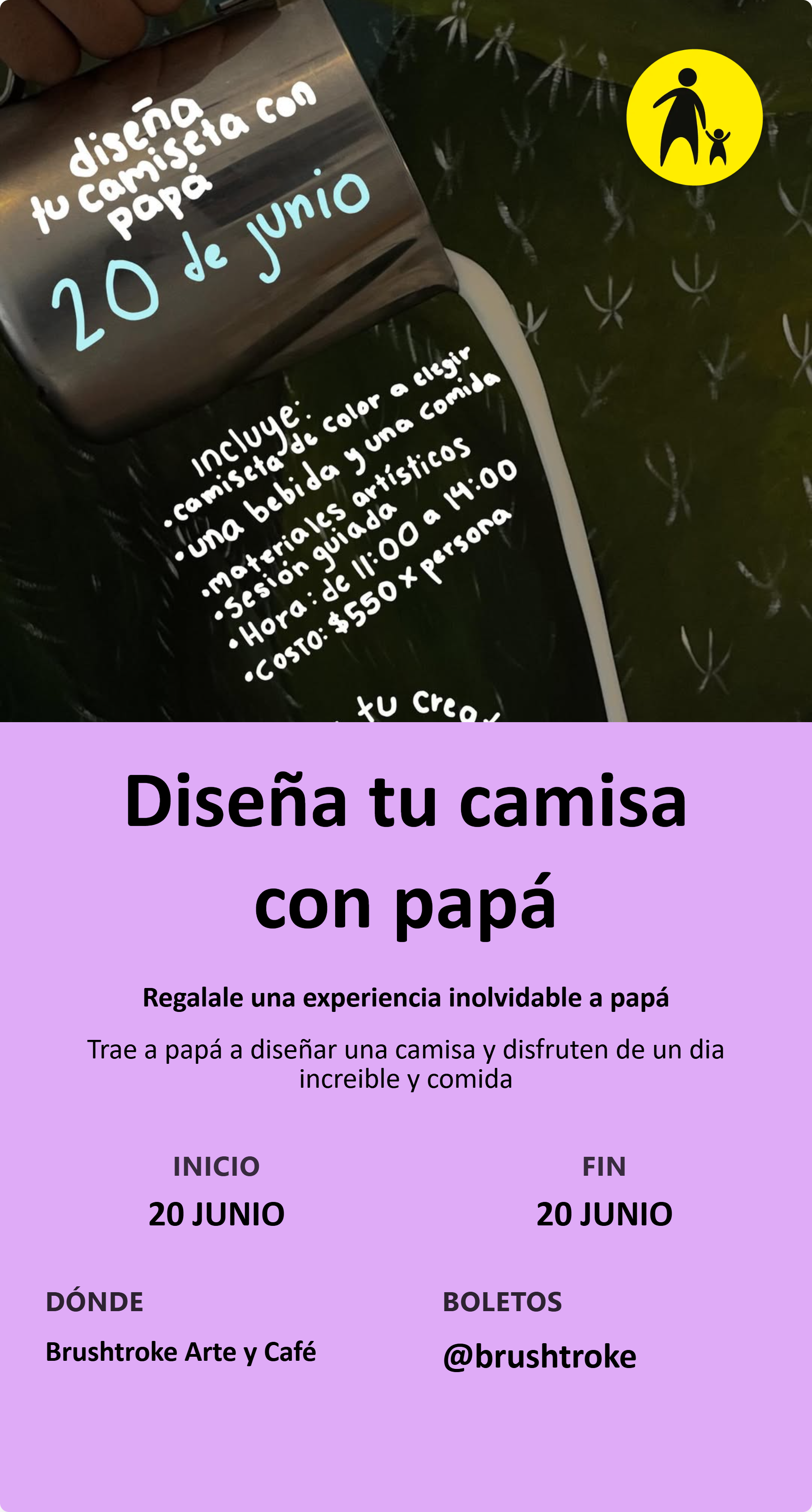 Diseña tu camisa con papá