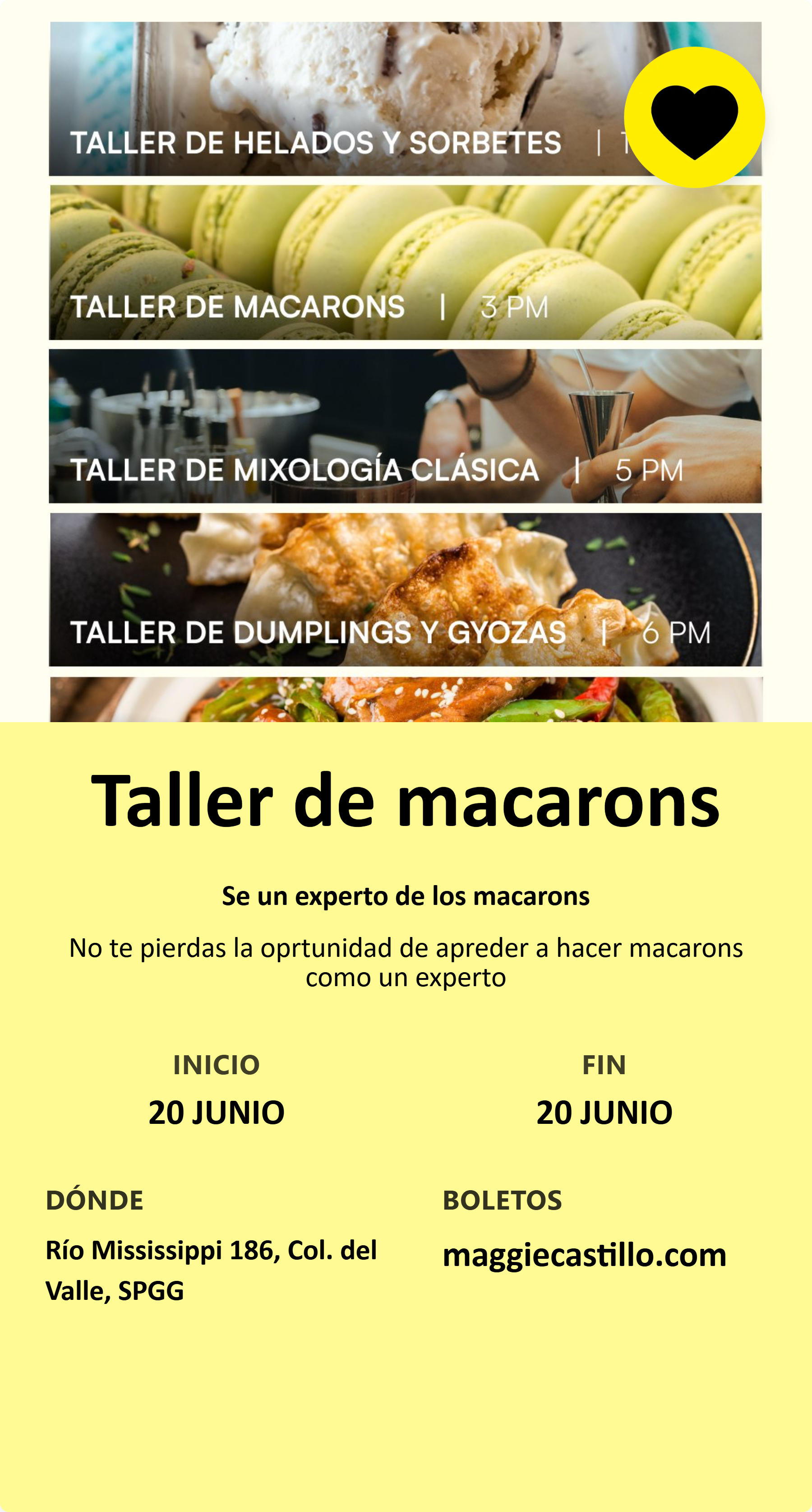 Taller de macarons