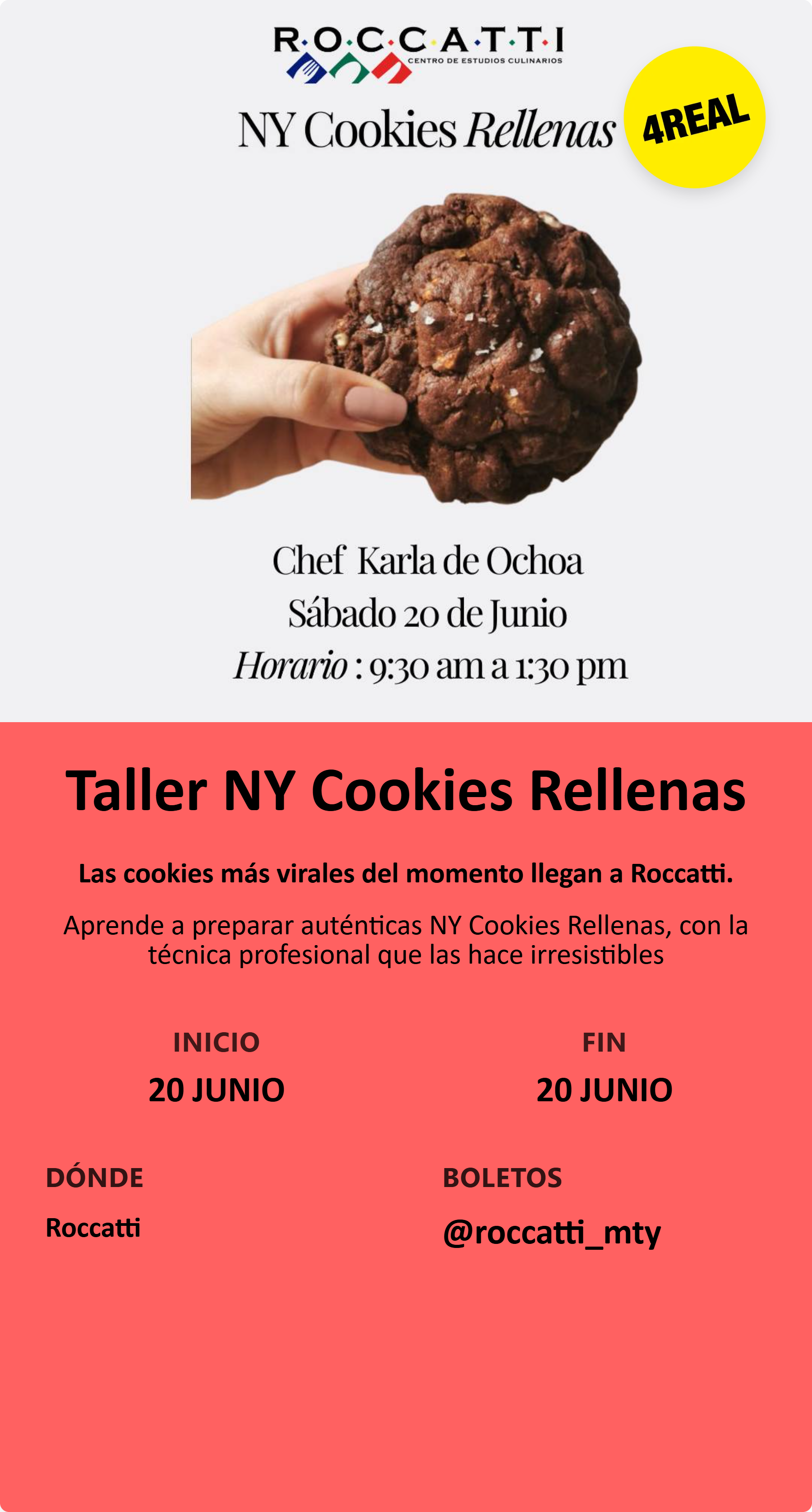 Taller NY Cookies Rellenas