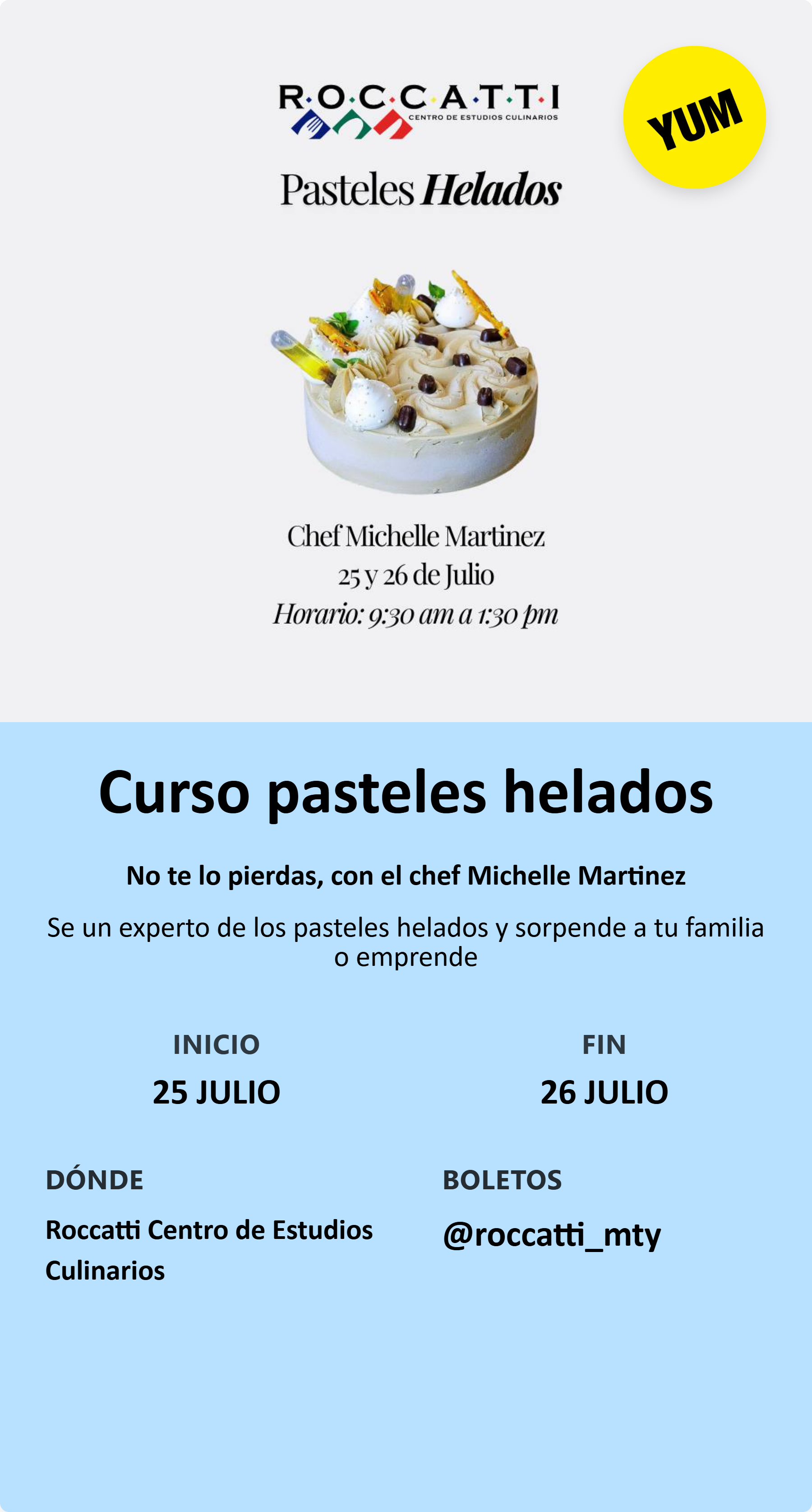 Curso pasteles helados