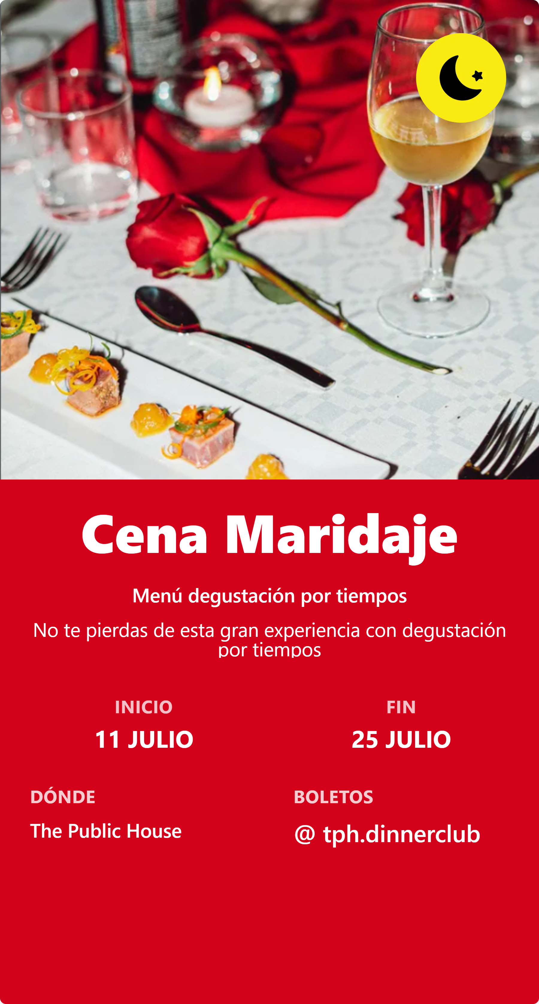 Cena Maridaje
