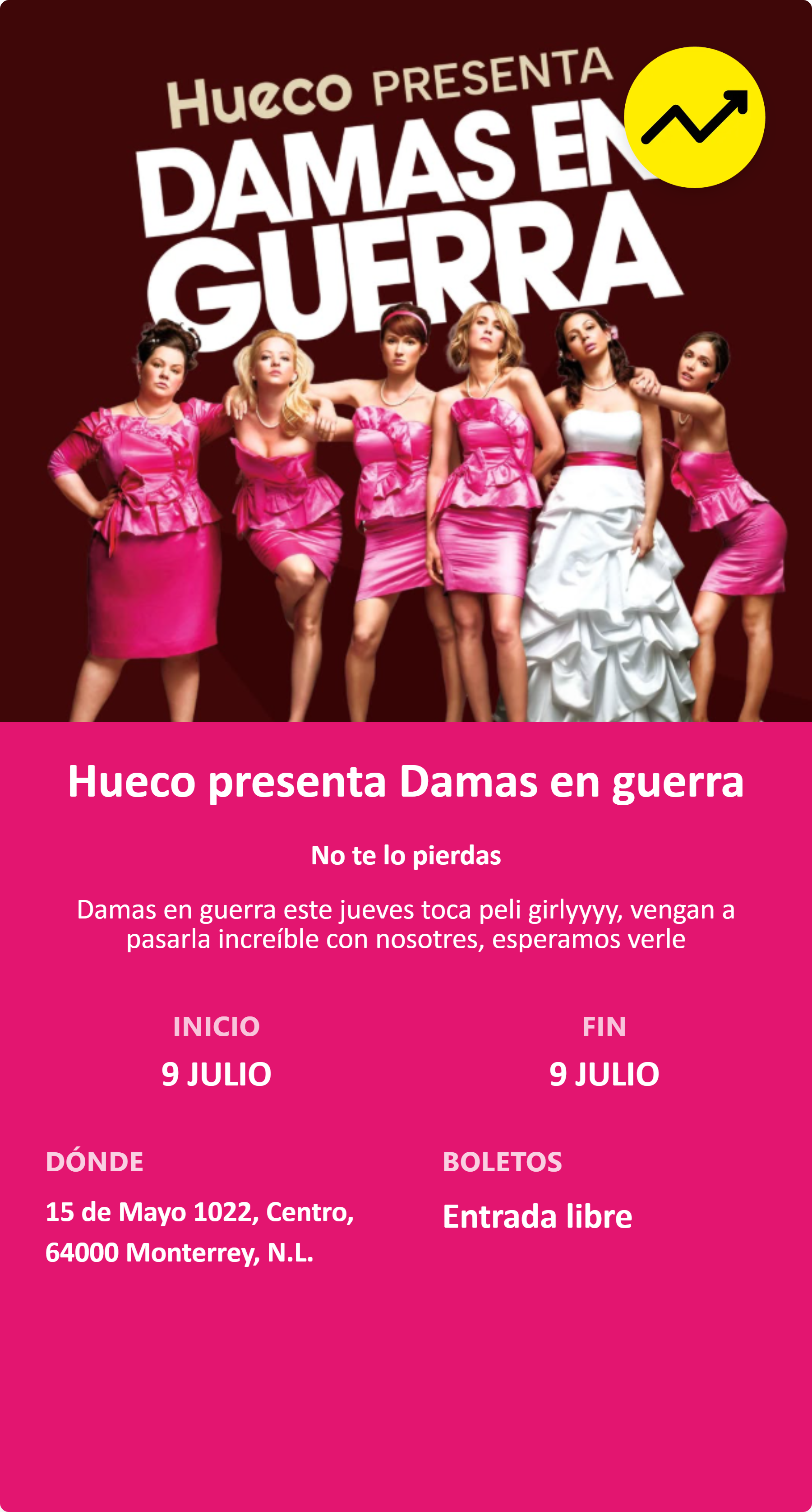Hueco presenta Damas en guerra