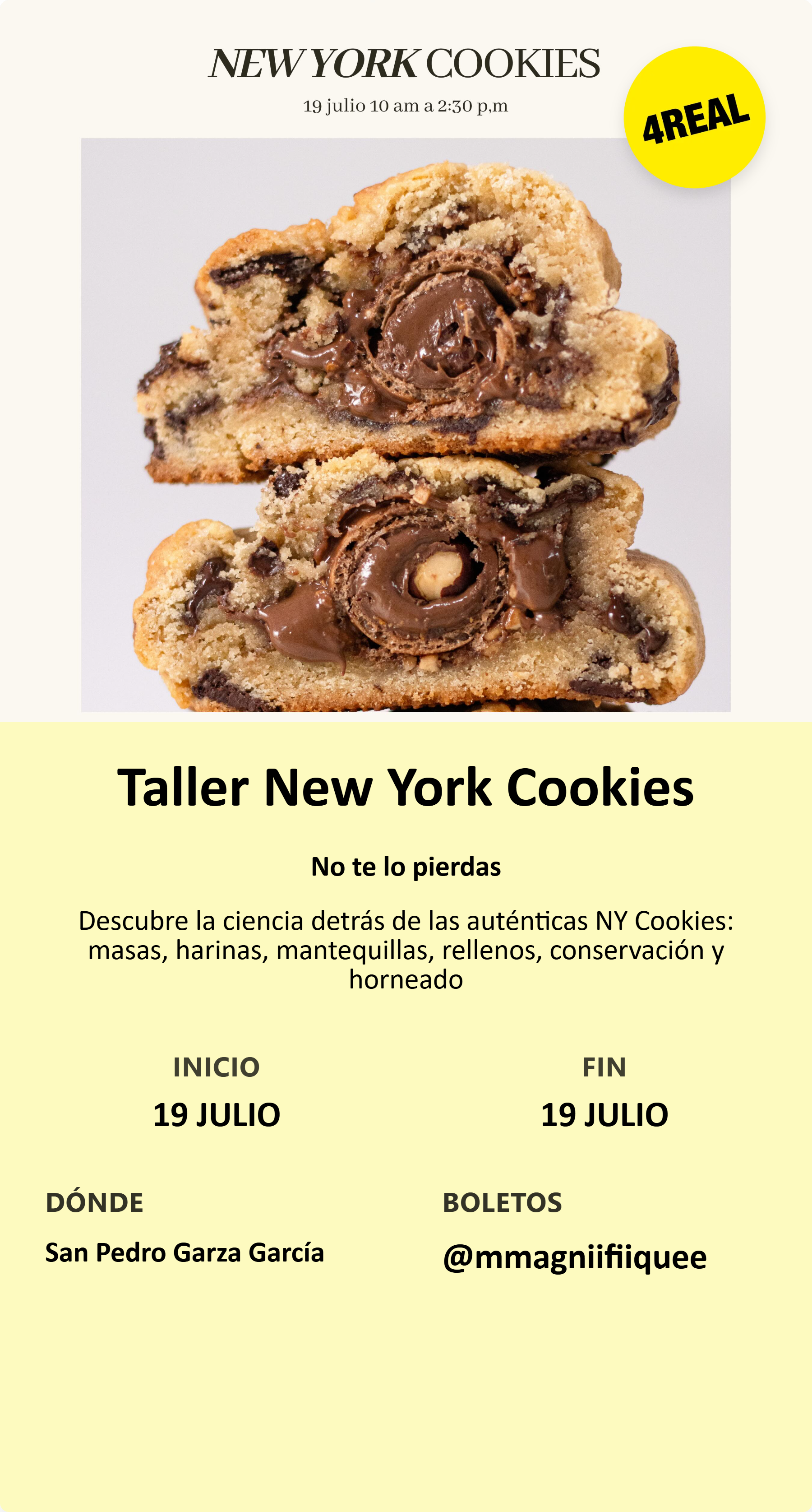 Taller New York Cookies