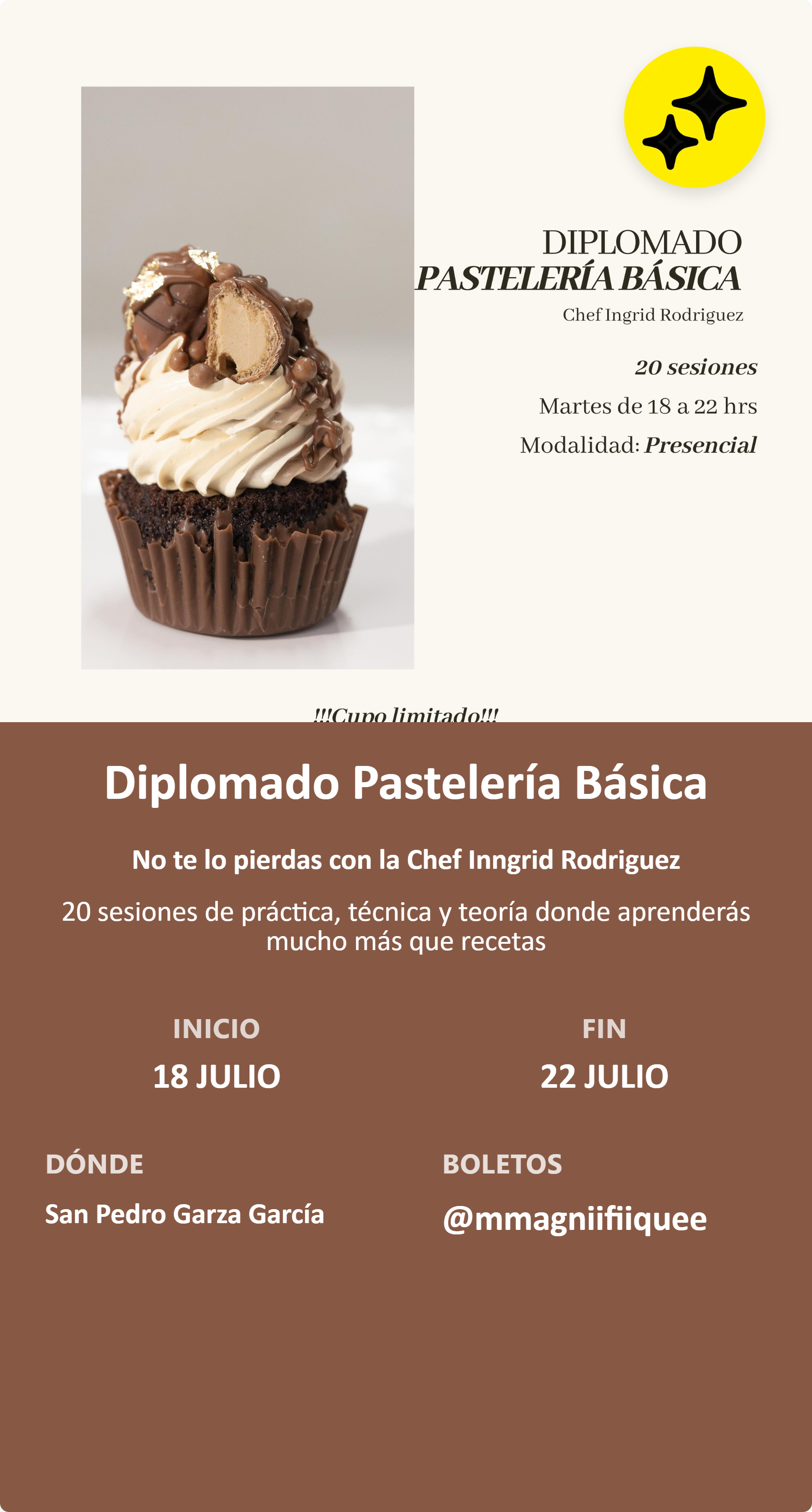 Diplomado Pastelería Básica