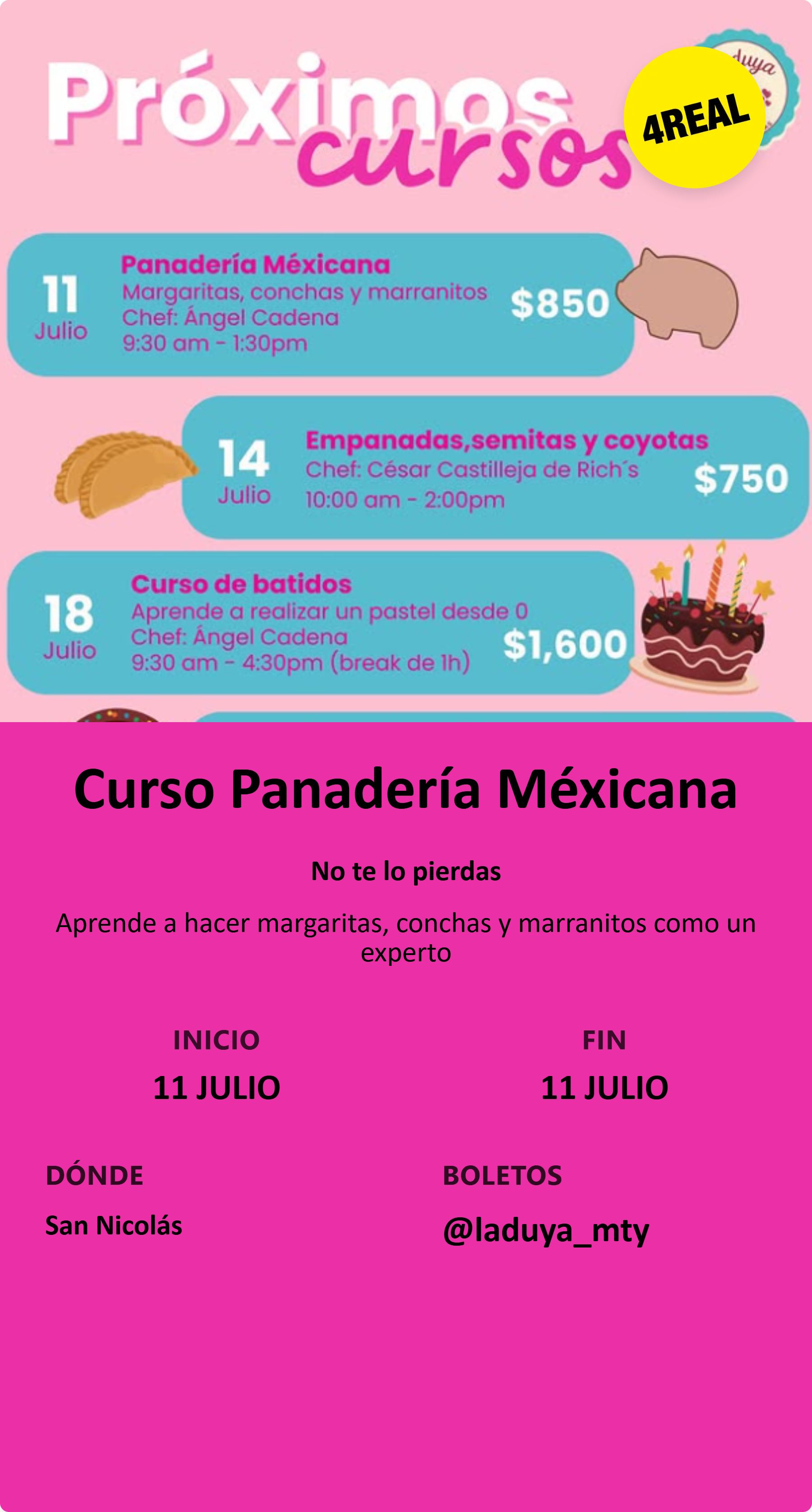 Curso Panadería Méxicana