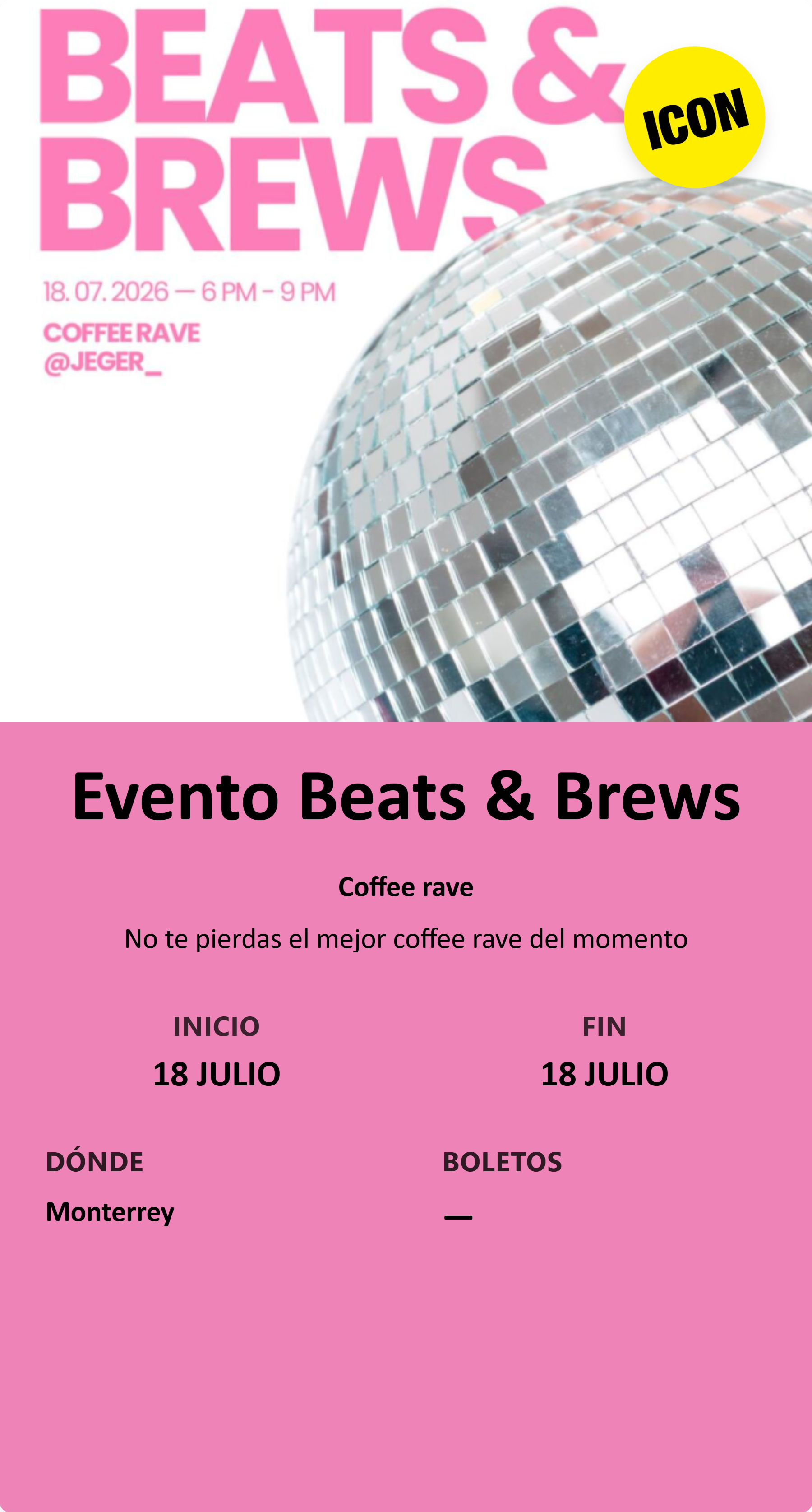 Evento Beats & Brews
