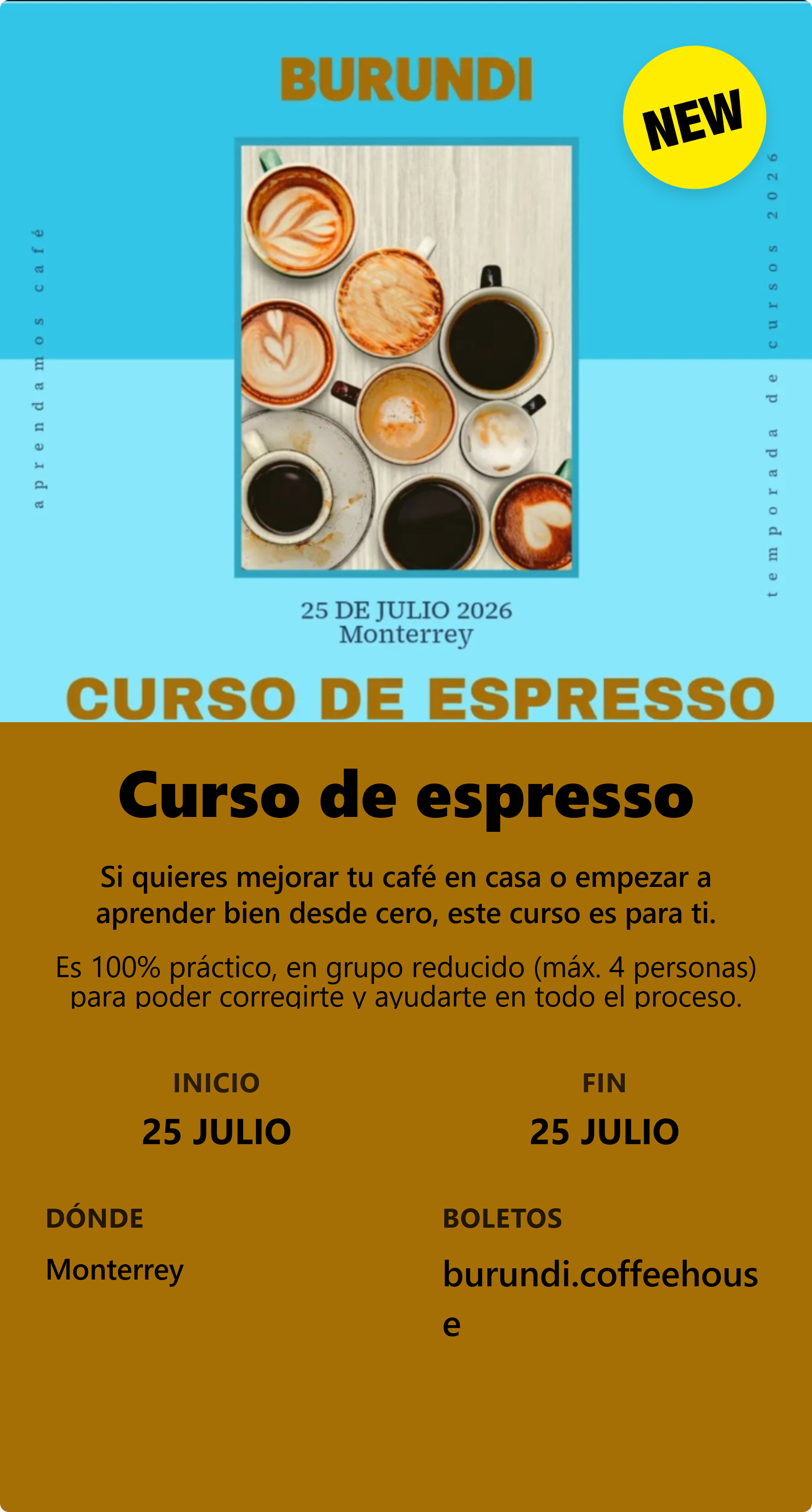 Curso de espresso