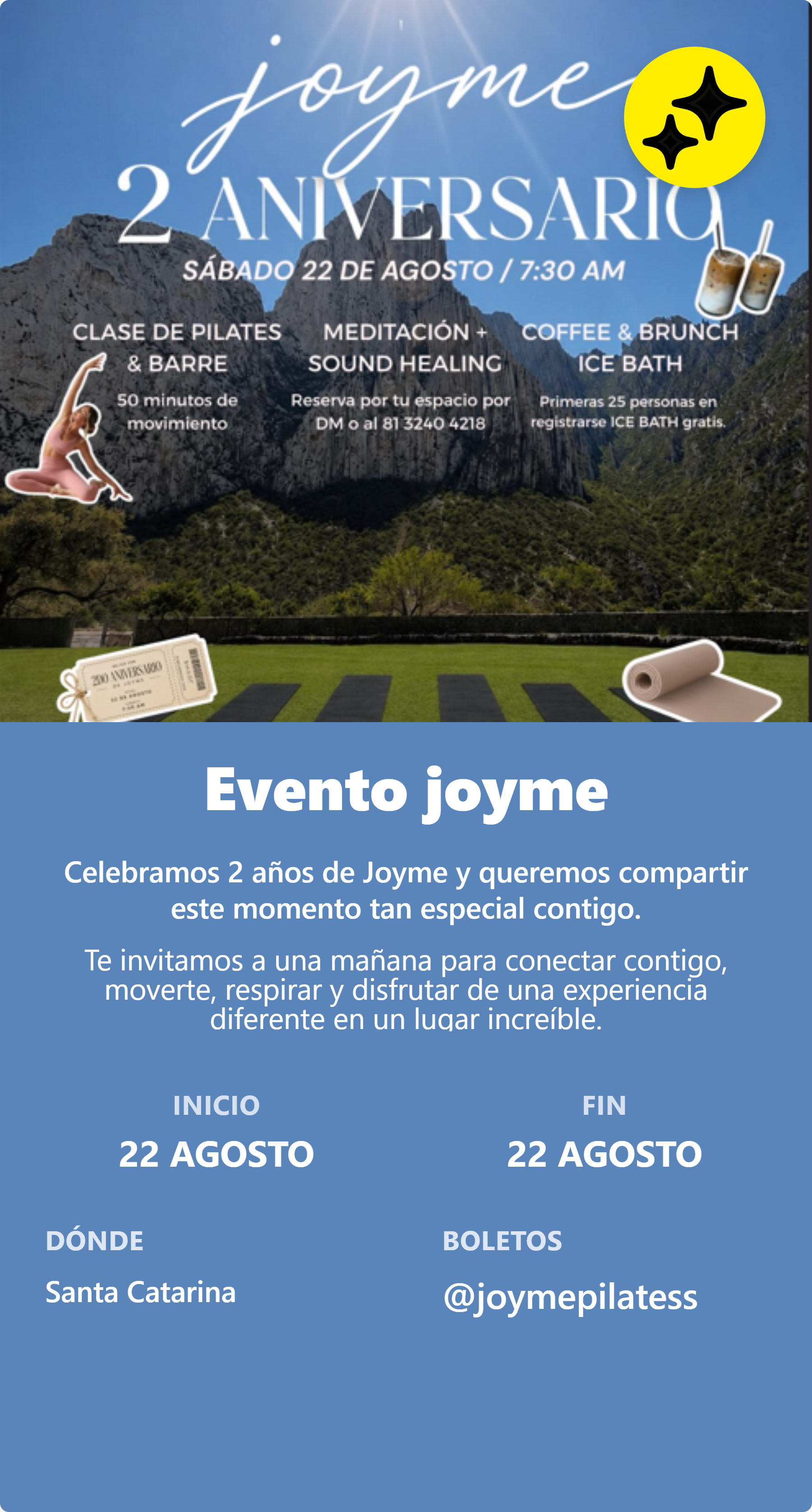 Evento joyme