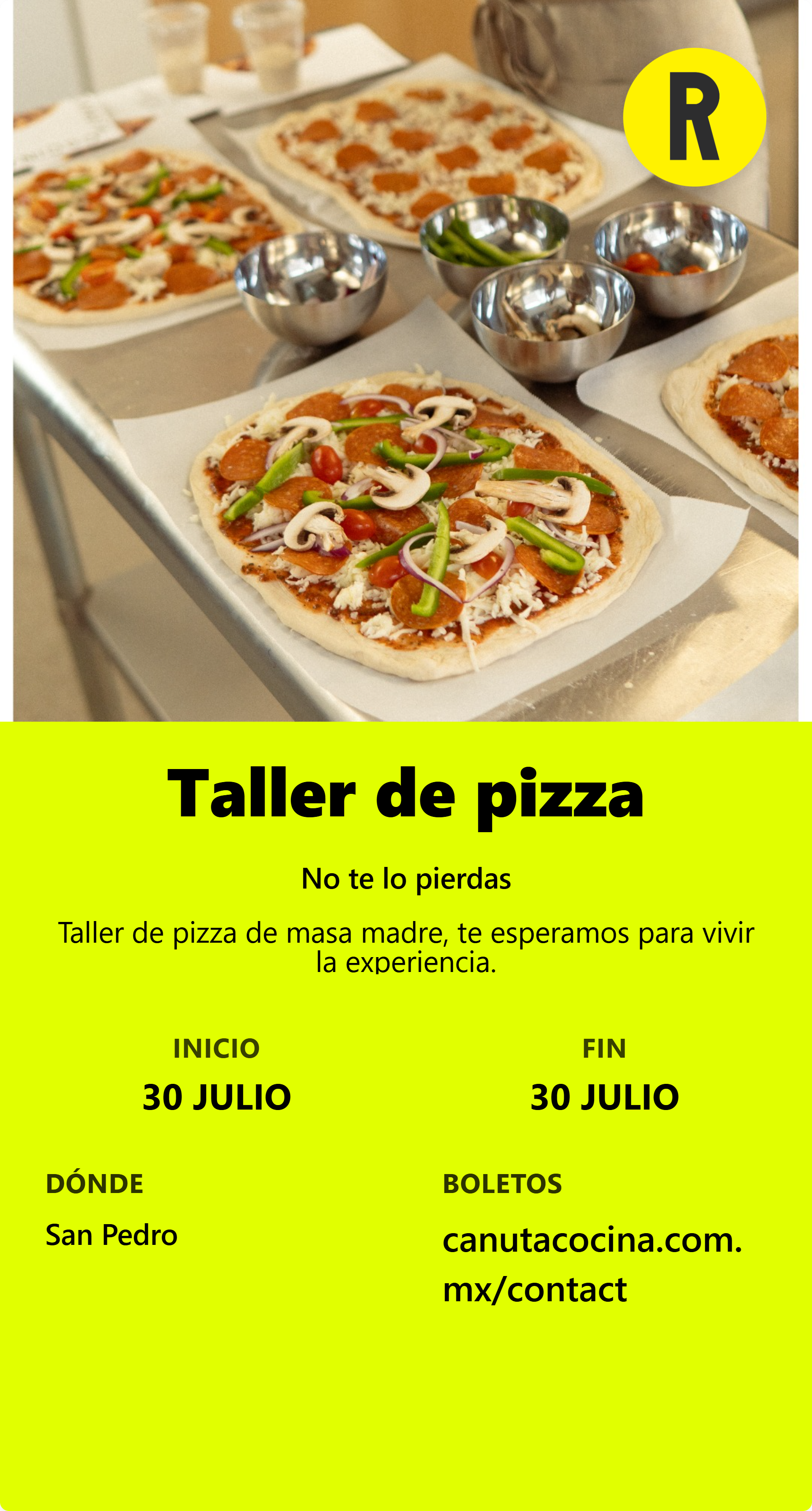 Taller de pizza