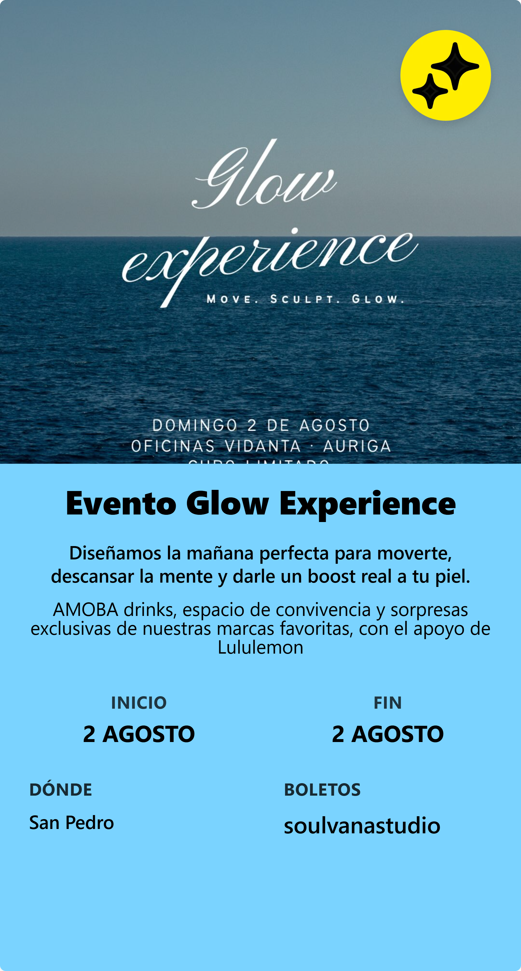 Evento Glow Experience