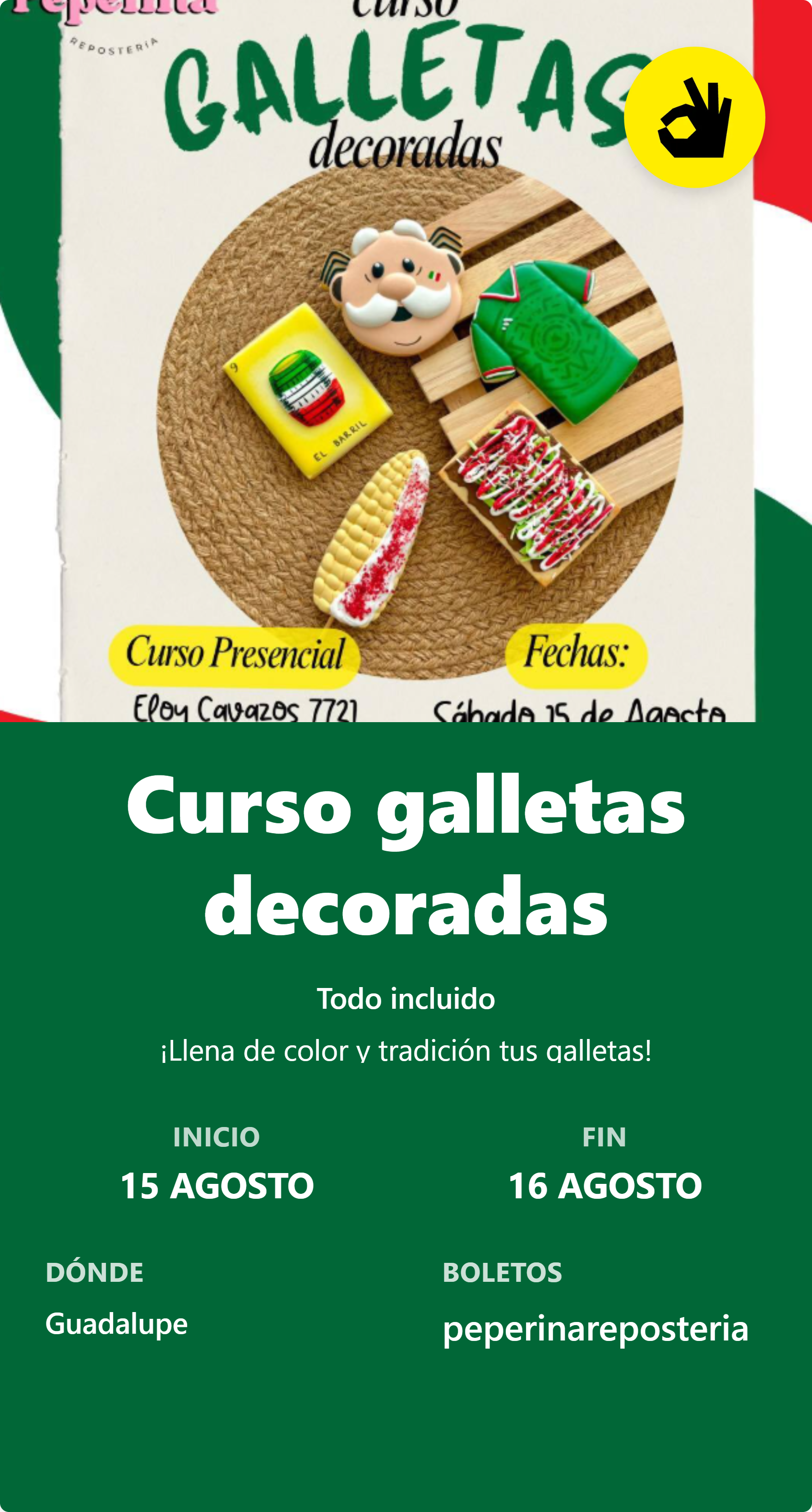 Curso galletas decoradas