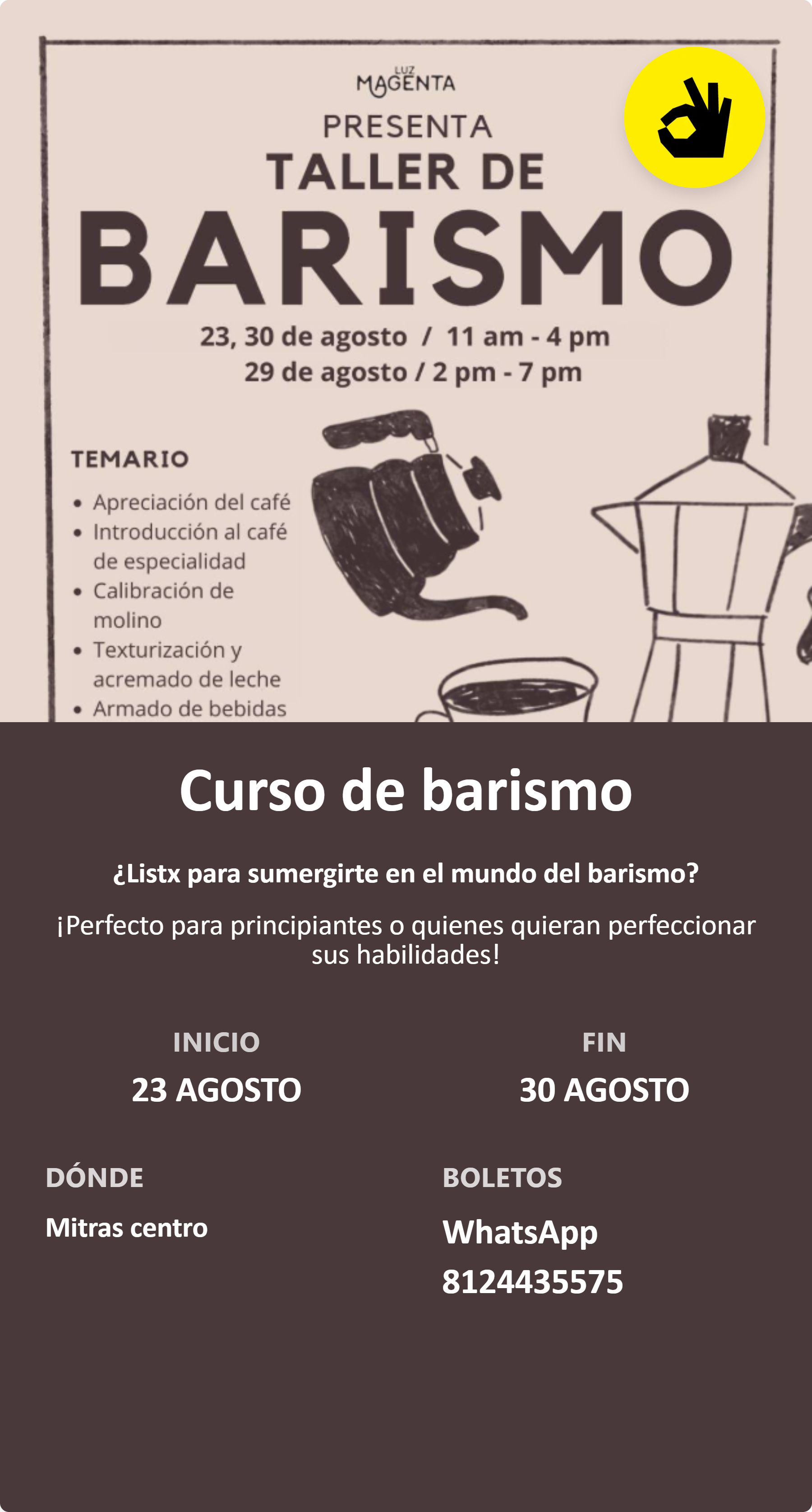 Curso de barismo