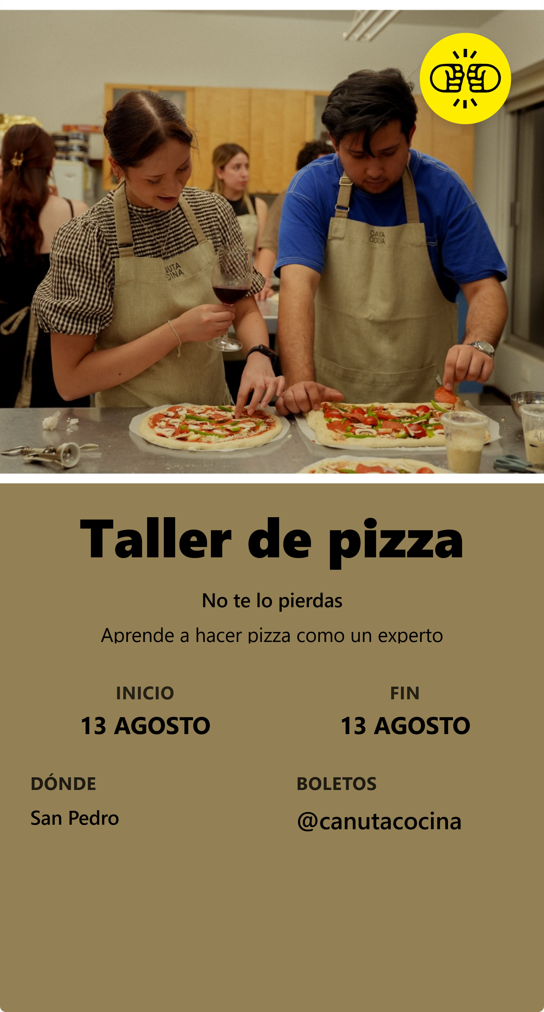 Taller de pizza