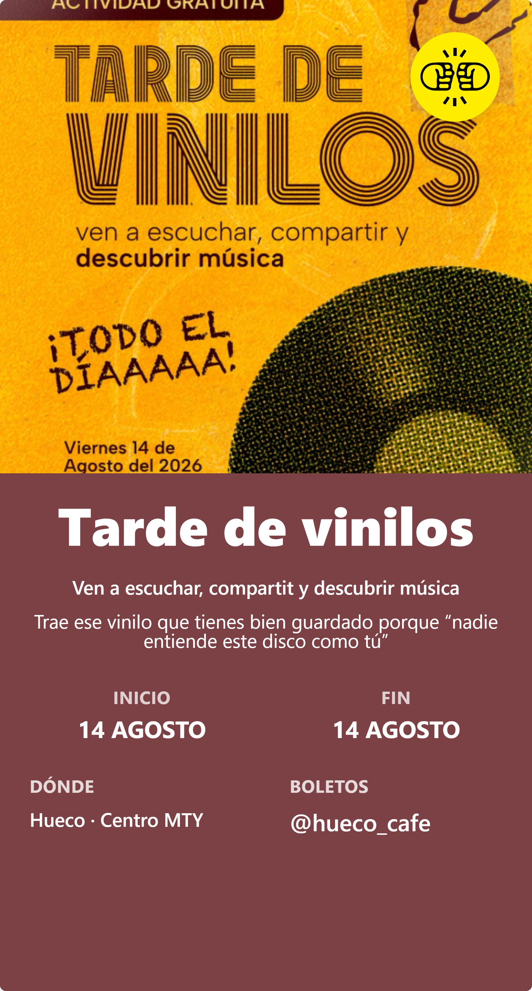 Tarde de vinilos