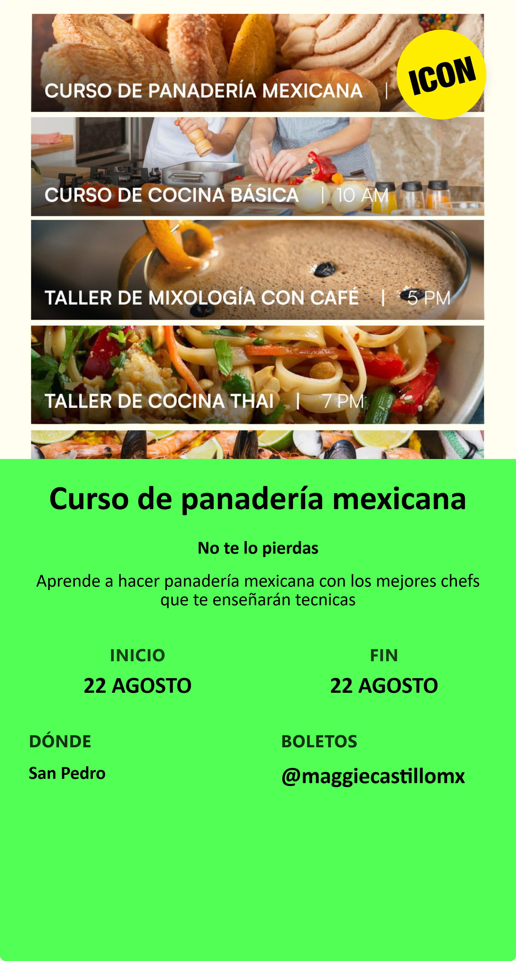 Curso de panadería mexicana