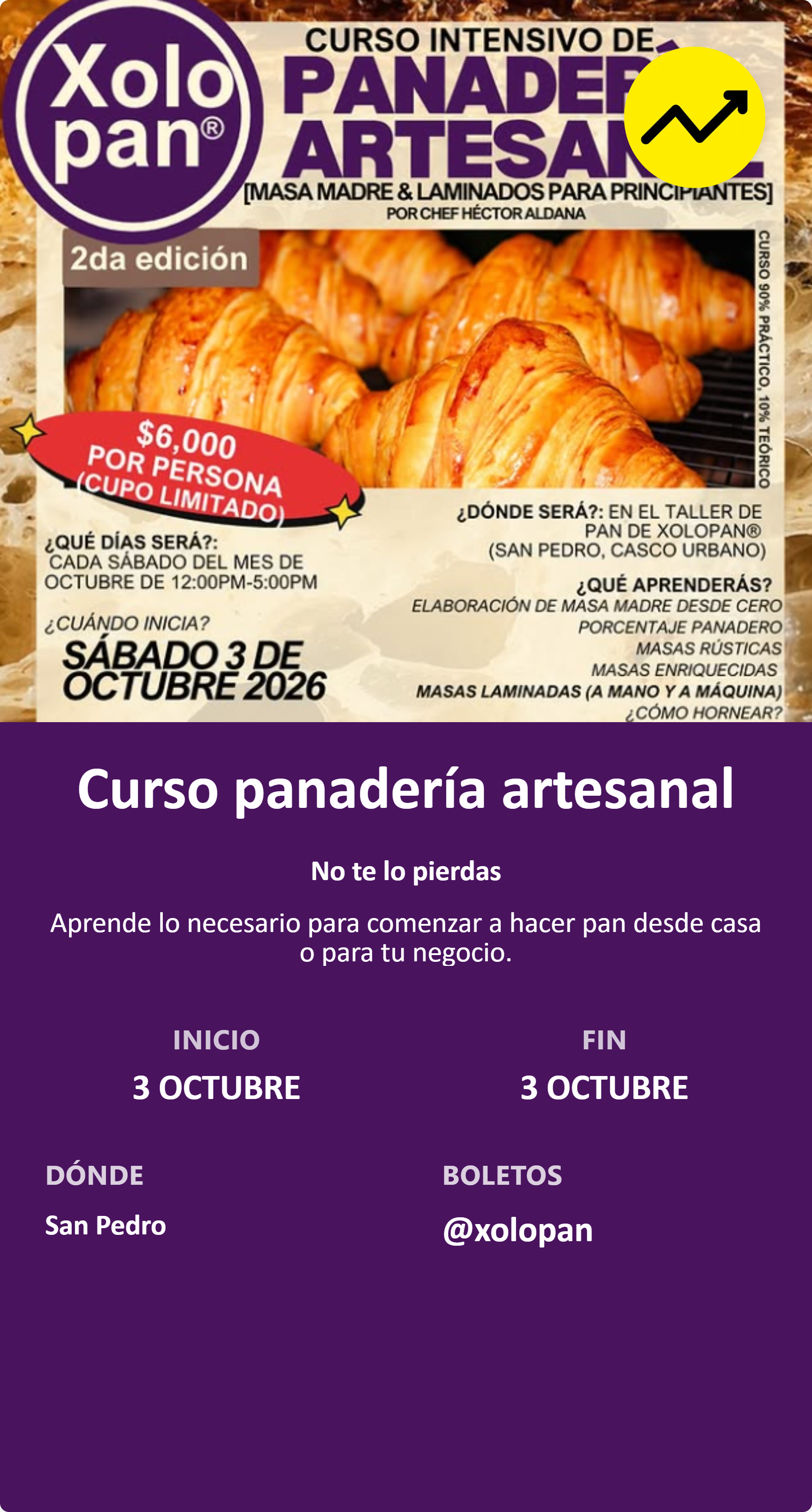 Curso panadería artesanal