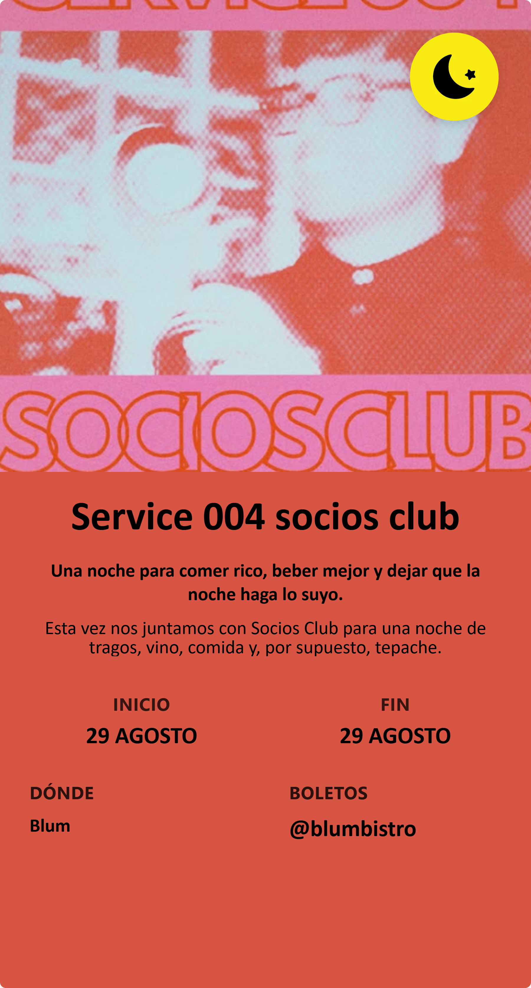 Service 004 socios club