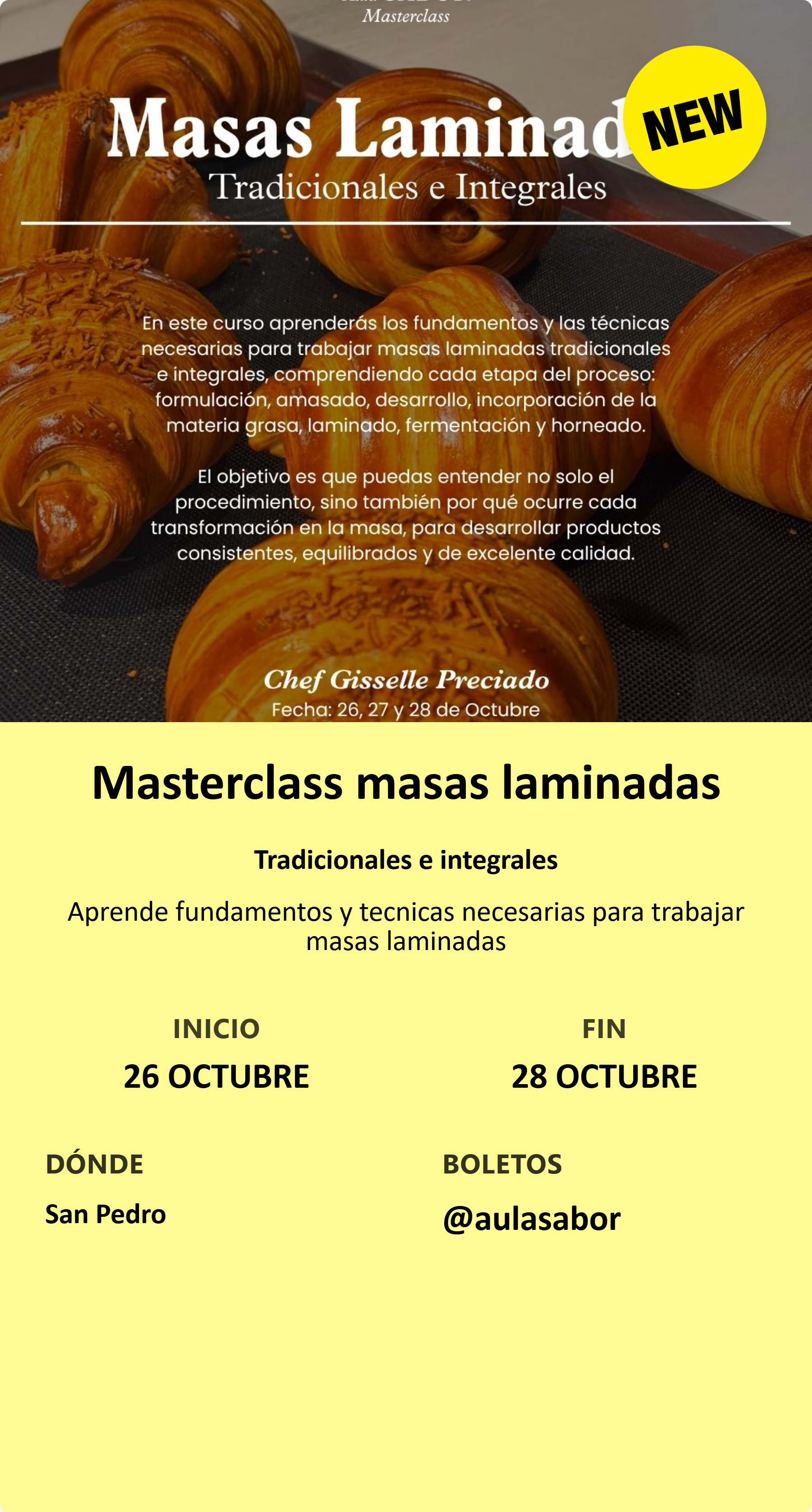 Masterclass masas laminadas