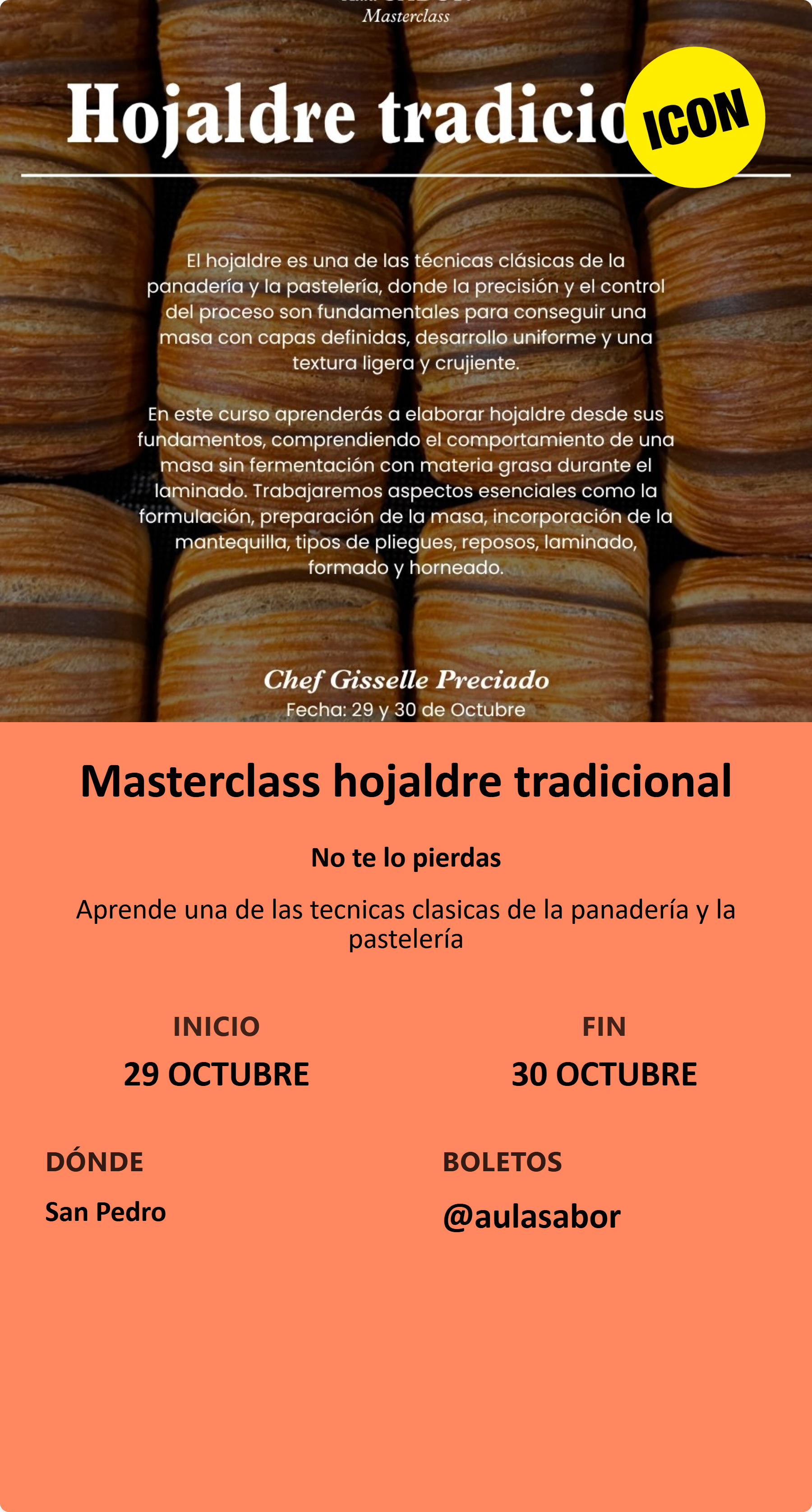 Masterclass hojaldre tradicional